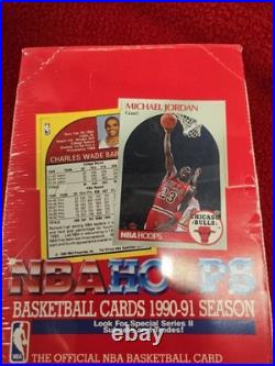 1990-91 Nba Hoops Basketball Series 2 Factory Sealed Box! Jordan, Johnson, Bird