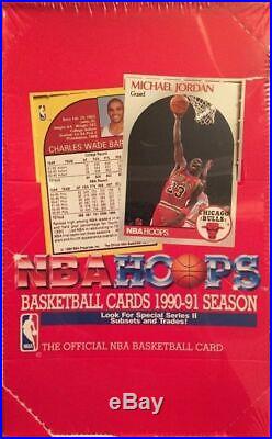 1990-91 Nba Hoops Series 2 Sealed Wax Box 36 Packs Basketball Box Nba