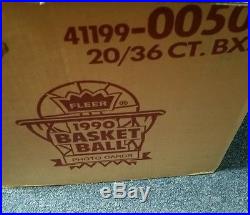 1990 Fleer Jordan Basketball Factory Sealed Case Box 20CT Send to BBCE FOR FASC