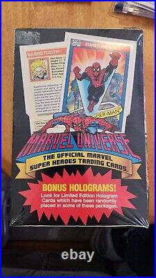 1990 Marvel Universe Super Heroes Trading Cards Factory Sealed Box (b)