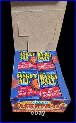 1991-92 Fleer Series 1 Basketball FASC Wax Box 36 Packs Michael Jordan Provision