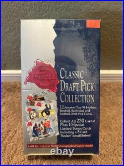 1991 Classic Draft Pick Collection Trading Cards Box Factory Sealed New Packs