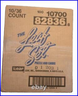 1991 Leaf Baseball Series 2 Factory Sealed Case 10/36