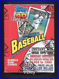 1991 Topps Desert Shield Baseball Unopened Wax Pack Box with 36 Packs BBCE Sealed