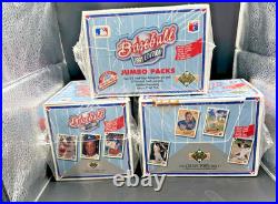 1991 Upper Deck Low Series Factory Sealed Jumbo Box Find The Nolan Jordan SP1 RC