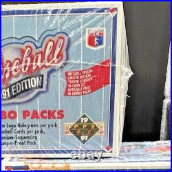 1991 Upper Deck Low Series Factory Sealed Jumbo Box Find The Nolan Jordan SP1 RC