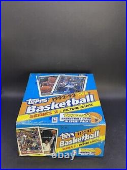 1992-93 Topps Series 2 Basketball Cards Factory Sealed Unopened Box 36 Packs