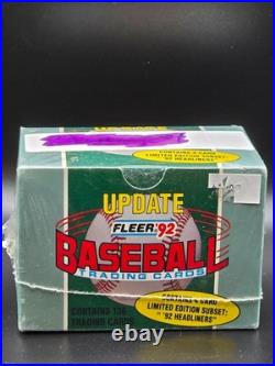 1992 Fleer Update Baseball Sealed Box 136 Cards Mike Piazza Rookie Year Read