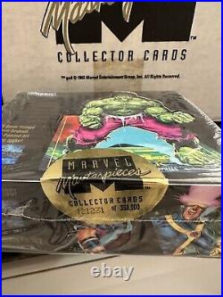1992 Marvel Masterpieces Trading Cards Hobby Box Sealed Low Numbers