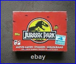 1992 Topps Jurassic Park Trading Cards Factory Sealed Box 36 Packs