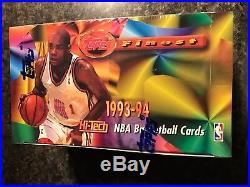 1993-94 Topps Finest Basketball Factory Sealed Gem MintJumbo Box 24 Packs Cards