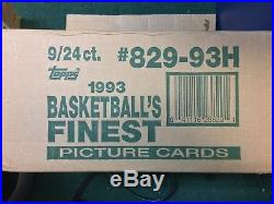1993-94 Topps Finest Basketball Sealed Hobby Box Of 24 Packs From A Sealed Case