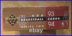 1993-94 Upper Deck Factory Sealed NBA Basketball Cards Series Two Hobby Box
