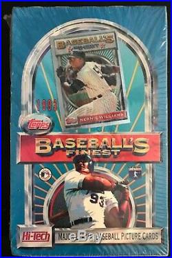 1993 Finest Baseball Factory Sealed Box Unopened Refractor Bernie Williams Front