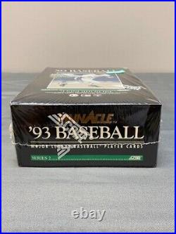 1993 Pinnacle Baseball Series 2 Hobby Box Factory Sealed