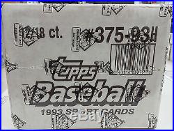 1993 Topps Finest Baseball Factory Sealed 12 Box Case Bbce Authentic Very Rare