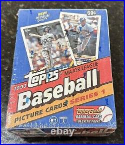 1993 Topps Baseball Factory Sealed Wax Box Series 1 Jeter RC Possible Gold Card