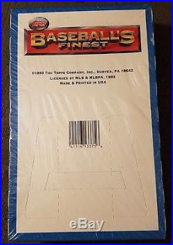 1993 Topps Baseball Finest Sealed Wax Box
