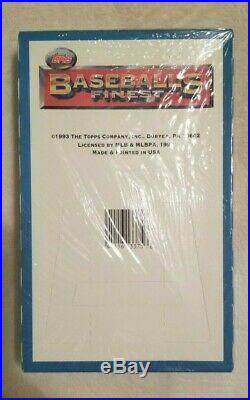 1993 Topps Baseball's Finest FACTORY Sealed Box
