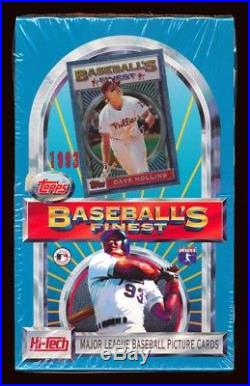 1993 Topps Finest Baseball Unopened Sealed Wax Box Refractor Short Print Sp Rare