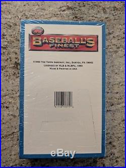 1993 Topps Finest Baseball factory Sealed unopened 18 Mint Packs Refractor