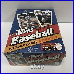 1993 Topps Major League Baseball Cards Hobby Box Series 1 -Jeter RC-Sealed (NEW)