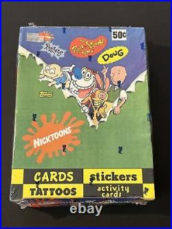 1993 Topps Nicktoons Trading Cards Ren & Stimpy Rugrats Doug Sealed Box
