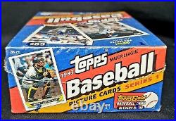 1993 Topps Series 1 Baseball Factory Sealed Wax Box 36 Packs Derek Jeter Rookie