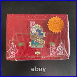 1993 Upper Deck Baseball Series 2 Factory Sealed Box-Red Jumbo Packs