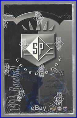 1993 Upper Deck SP Baseball Factory Sealed Box Packs Cards Derek Jeter Rookie