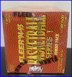 1994-95 Fleer Basketball Series 1 Jumbo Pack Factory Sealed Box QUANTITY