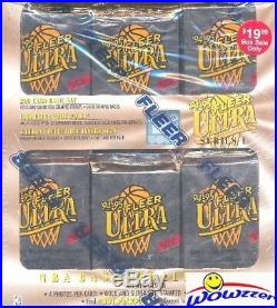 1994/95 Ultra Basketball Factory Sealed 36 Pack Retail 2-Box Lot (Series 1 & 2)