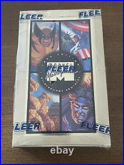 1994 Marvel Masterpieces Sealed Box 36 Packs Trading Cards X-Men Avengers Fleer