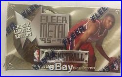 1995-96 Fleer Metal Series 2 Basketball Factory Sealed Hobby Box