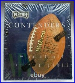 1995 PLAYOFF CONTENDERS Football PLAYER CARDS Sealed Box 24 Packs/Box Inserts