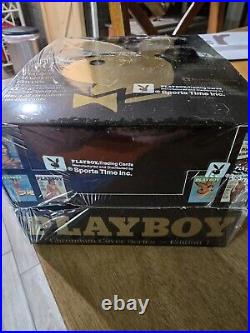 1995 Playboy Chromium Cover Cards EDITION 1 Factory Sealed Box? DONALD TRUMP