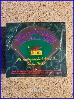 1995 Signature Rookies Baseball Card Box Factory Sealed Box #6252 of 16,250