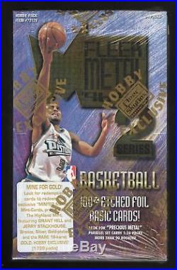 1996-97 Fleer Metal Series 2 Factory Sealed NBA Basketball Hobby Box