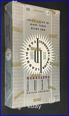 1996 Leaf Preferred Baseball Factory Sealed Box withSteel Cards JETER GRIFFEY JR