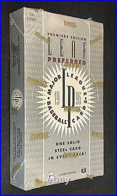 1996 Leaf Preferred Baseball Factory Sealed Box withSteel Cards JETER GRIFFEY JR