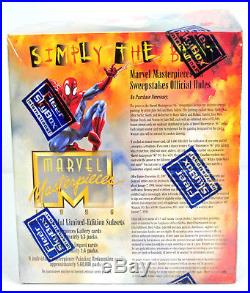 1996 Marvel Masterpieces Fleer Skybox Trading Cards Factory Sealed Box 18 Packs