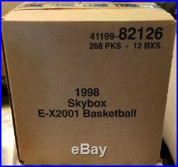 1997-98 Fleer Skybox E-X 2001 Basketball Sealed Hobby 12-Box CASE SCARCE