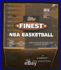 1997-98 Topps Finest Series 2 Basketball Sealed Hobby Box Kobe Bryant Refractor