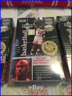 1997/98 Upper Deck Basketball SEALED Box Cards Jordan GU Auto Rare
