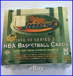 1998-99 Topps Finest Series 2 Hobby Basketball Box Factory Sealed Nowitzki RC