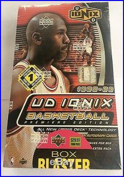 1998-99 Upper Deck Ionix Basketball NBA Premiere Edition Sealed Box Jordan Auto