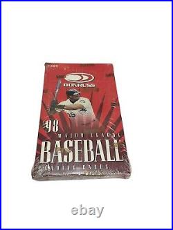 1998 DONRUSS Baseball Cards Factory Sealed Box 24 PACKS Vintage NEW