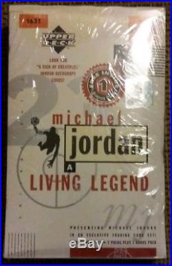 1998 Upper Deck Michael Jordan A Living Legend Factory Sealed Box 8 Packs Auto