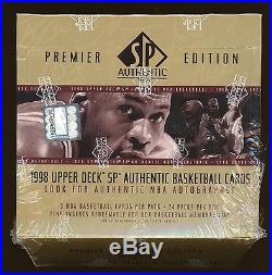 1998 Upper Deck SP Authentic Sealed Basketball Hobby Box Michael Jordan Auto