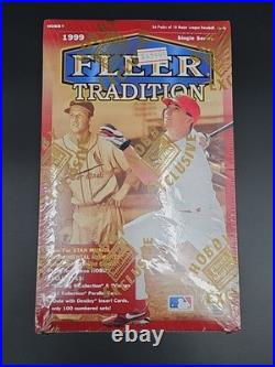 1999 Fleer Tradition Baseball Hobby Box Factory Sealed RARE 36 Packs